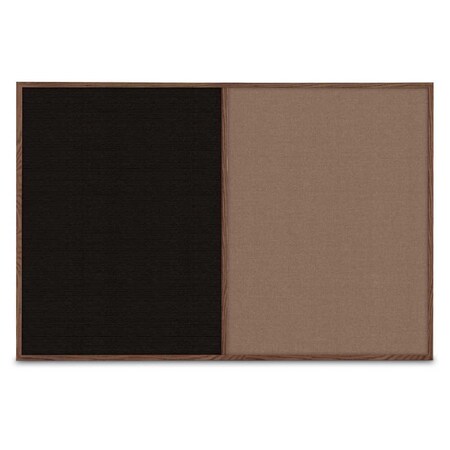 United Visual Products Slim Style Indoor Enclosed Radius Corkbo UVRDS42SB-BRONZE-DRKSPR